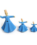 Porcelain figurine of a Mawlawi whirling dervish in white attire – graceful Islamic décor inspired by Sufi tradition.